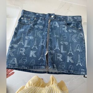 Karl Lagerfeld Women's Jeans Miniskirt
